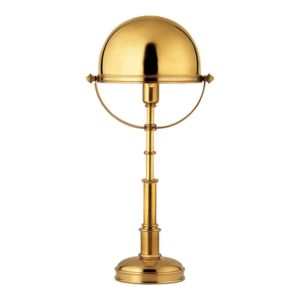 Carthage Table Lamp In Natural Brass