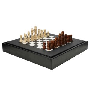 Jet Black Lizard Chess Set