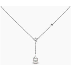 Trend 18K Gold Freshwater Pearl And Diamond Necklace