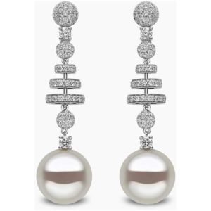 Contessa 18K White Gold South Sea Pearl and Diamond Earrings