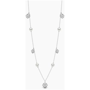 Petal 18K Gold Akoya Perlen und Diamanten Halskette
