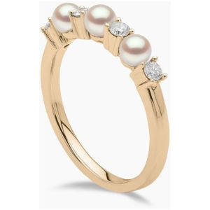 Eclipse 18K Gold Pearl and Diamond Ring