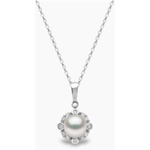 Trend 18K Gold Freshwater Pearl and Diamond Necklace
