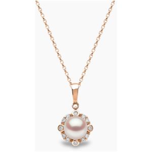 Trend 18K Gold Freshwater Pearl and Diamond Necklace