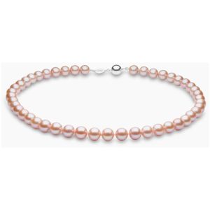 Classic 18K Gold Freshwater Pink Pearl Necklace
