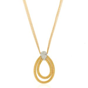 Halskette aus Gelbgold mit Diamanten