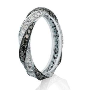 Ring Schwarz & Weißer Diamant