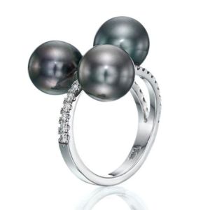 Ring Diamond Tahitian Pearl