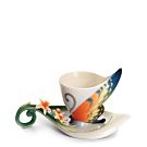 Tiger swallowtail butterfly cup/saucer set