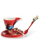 Joyful Magpie cup/saucer/spoon set