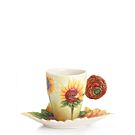Sunflowers cup/saucer set