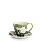 White roses cup/saucer set