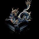 Great Dragon Sculpture. Blue enamel. Limited Edition