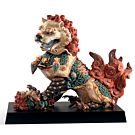 Guardian Lioness Sculpture. Red. Limited Edition