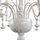 Ivy and Seed 20 Lights Chandelier. Medium Model. White (CE/UK/CCC)