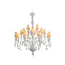 Ivy and Seed 20 Lights Chandelier. Medium Model. White (CE/UK/CCC)