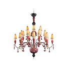 Ivy and Seed 20 Lights Chandelier. Medium Model. Red Coral (CE/UK/CCC)
