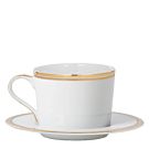 Wilshire cup and saucer Gold/White