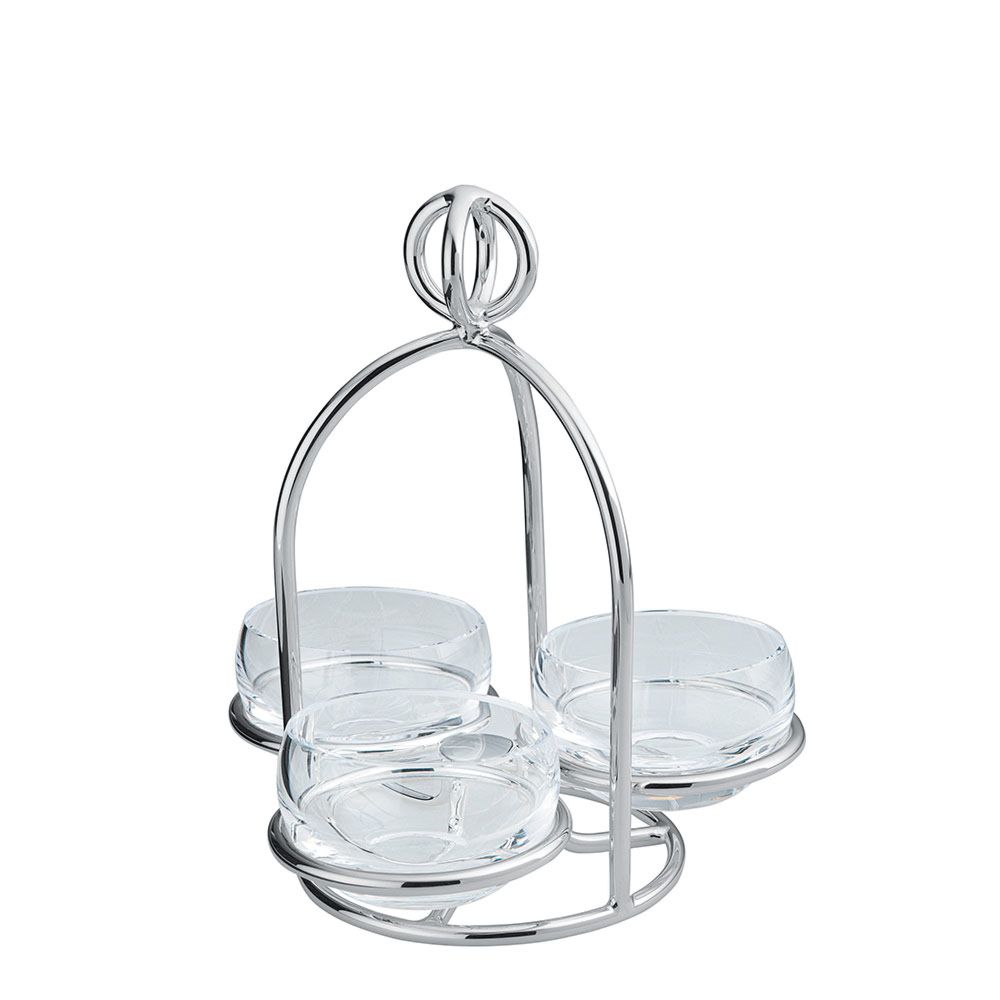 Snack server 3 small dishes 15,5 cm