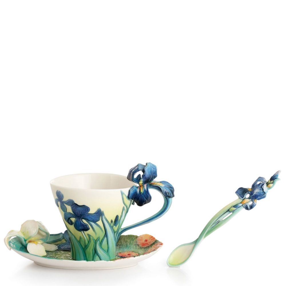 Iris cup/saucer/spoon set