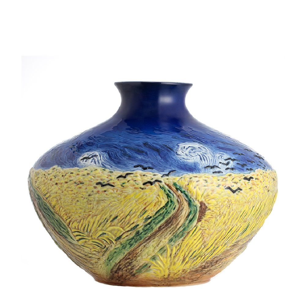 Wheatfield w. crowns vase 26,5 cm