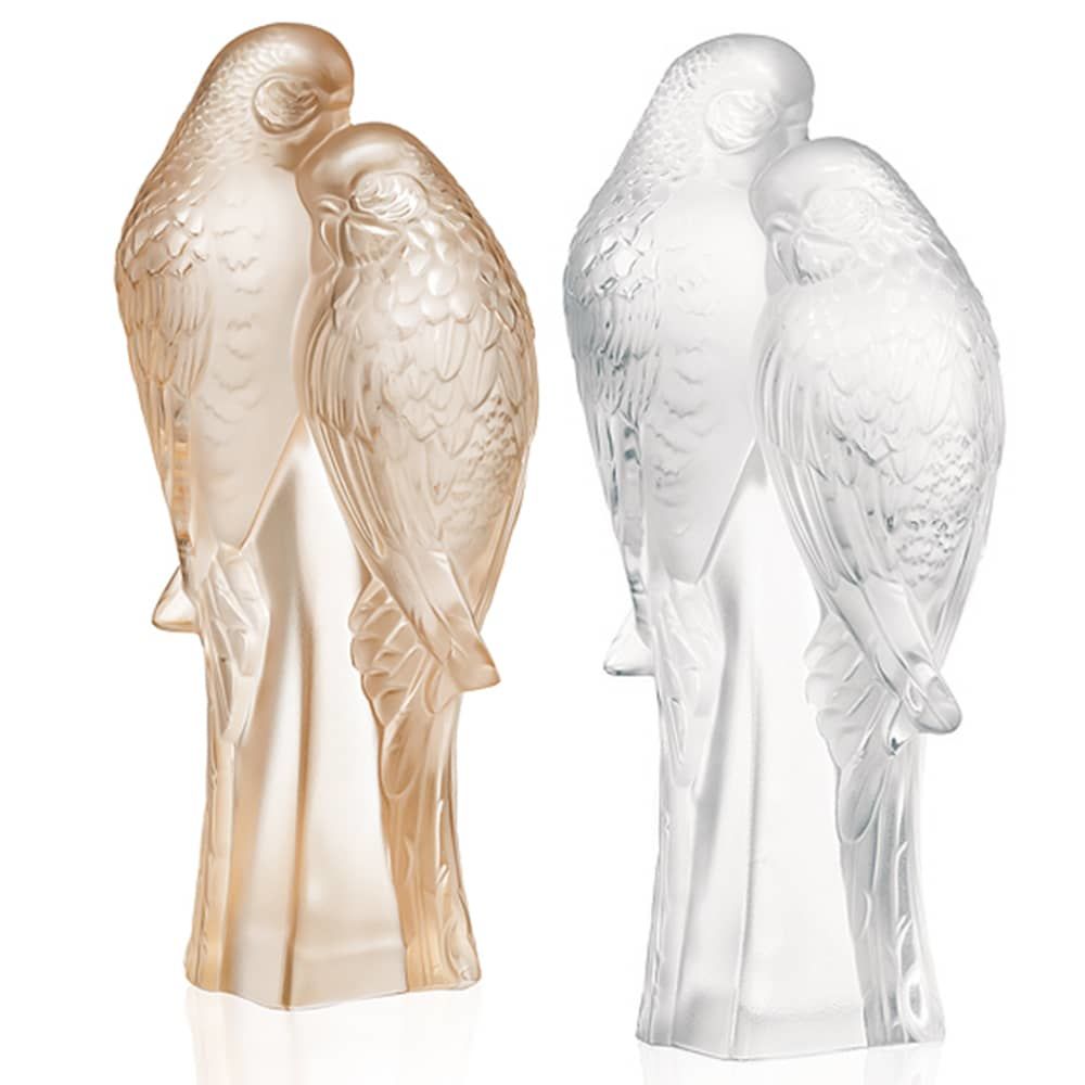 2 Parakeets Sculpture